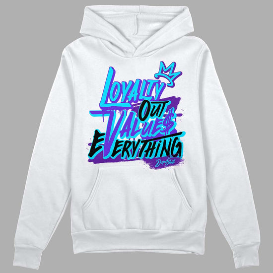 Jordan 6 "Aqua" DopeSkill Hoodie Sweatshirt LOVE Graphic Streetwear - White 