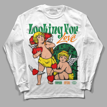 Dunk Low Reverse Brazil DopeSkill Long Sleeve T-Shirt Looking For Love Graphic Streetwear - White