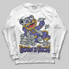 Jordan 4 Retro Lakers DopeSkill Long Sleeve T-Shirt Born To Be Rich Graphic Streetwear - White 