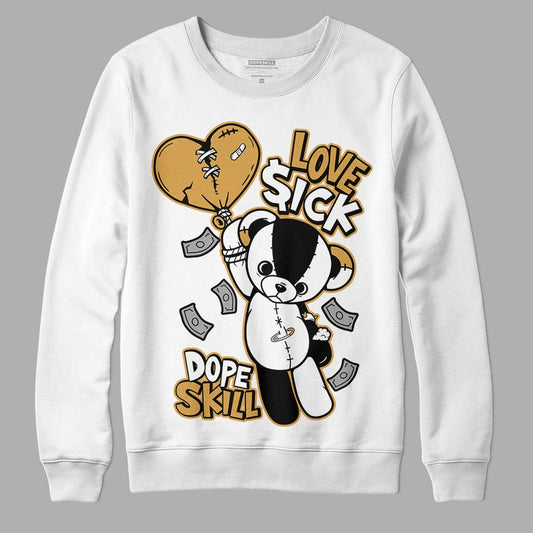 Jordan 11 "Gratitude" DopeSkill Sweatshirt Love Sick Graphic Streetwear - White