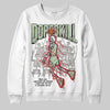 Jordan 4 WMNS “Seafoam” (2025) DopeSkill Sweatshirt Thunder Dunk Graphic Streetwear - White