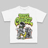 Neon Green Sneakers DopeSkill Toddler Kids T-shirt Paper Chaser Boy Graphic Streetwear - White