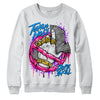 Jordan 1 Low GS “Fierce Pink” Dopeskill Sweatshirt Takin No L's Graphic Streetwear - WHite