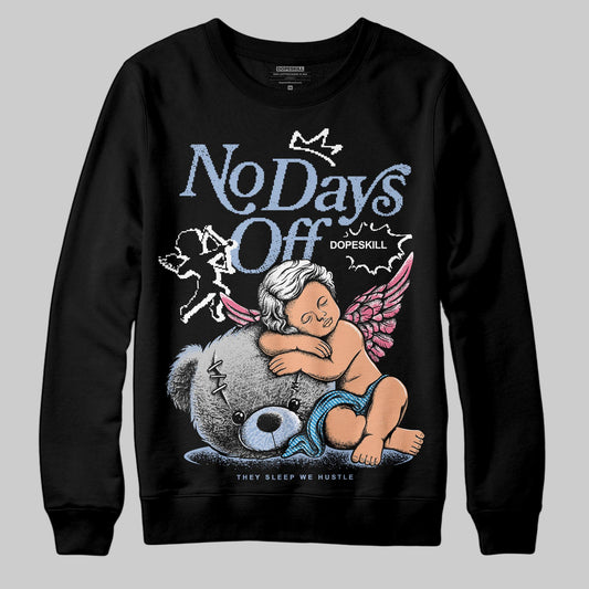 Jordan 3 GS “Cobalt Bliss” DopeSkill Sweatshirt New No Days Off Graphic Streetwear - Black