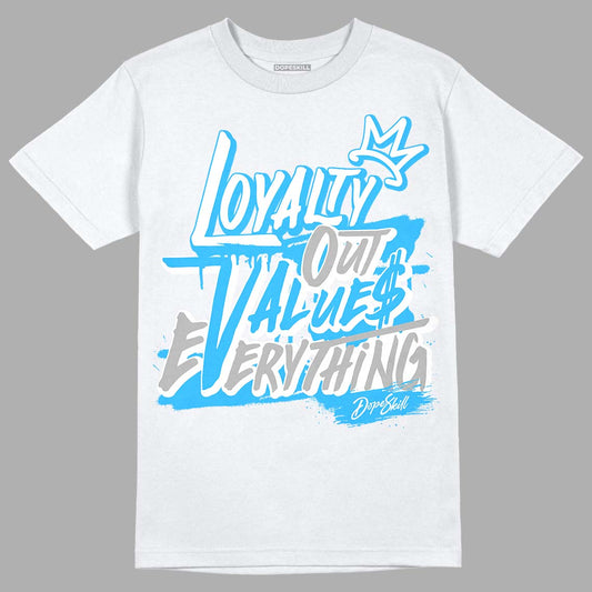 Jordan 2 Low "University Blue" DopeSkill T-Shirt LOVE Graphic Streetwear - White