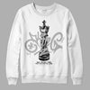 Jordan 3 “Off Noir” DopeSkill Sweatshirt King Chess Graphic Streetwear - White