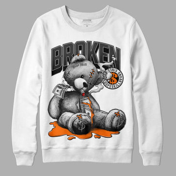 Jordan 3 Retro 'Fear Pack' DopeSkill Sweatshirt Sick Bear Graphic Streetwear - White