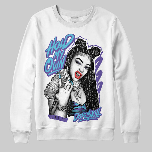 Jordan 8 Retro 'Aqua' 2025 DopeSkill Sweatshirt New H.M.O Graphic Streetwear - White