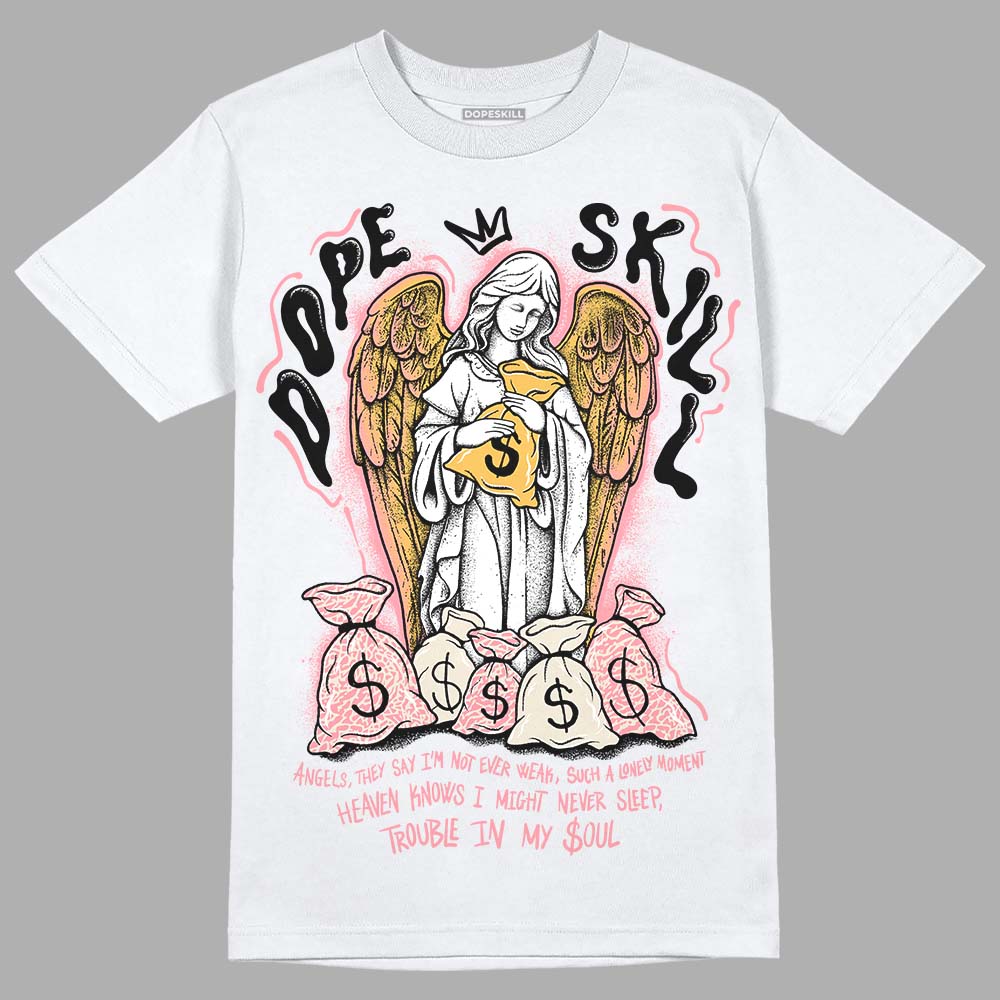 Jordan 3 GS “Red Stardust” DopeSkill T-Shirt Angels Graphic Streetwear - White 