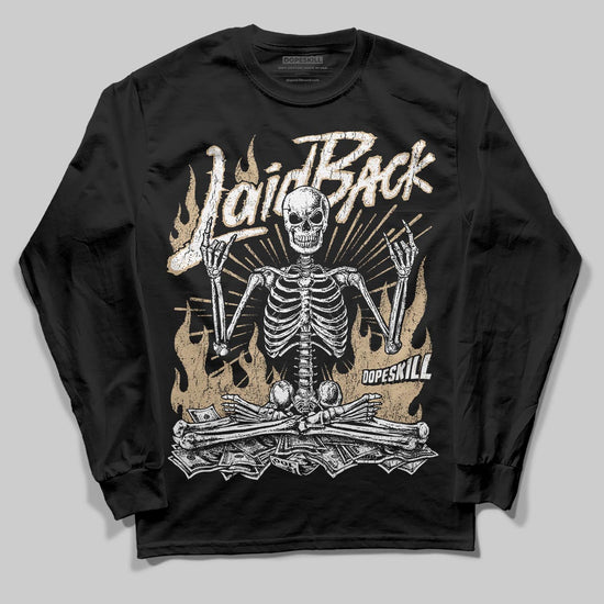 TAN Sneakers DopeSkill Long Sleeve T-Shirt Laid Back Graphic Streetwear - black