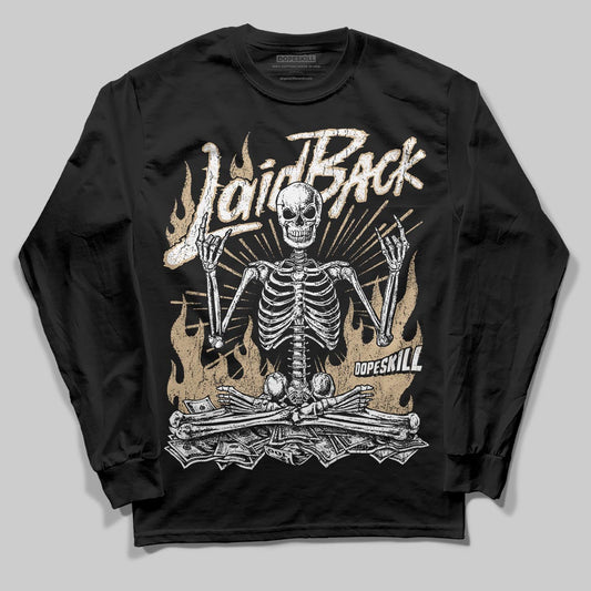 TAN Sneakers DopeSkill Long Sleeve T-Shirt Laid Back Graphic Streetwear - black