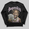 Jordan 4 Retro Valentine's Day (2026) (GS) DopeSkill Long Sleeve T-Shirt Money Loves Me Graphic Streetwear - Black