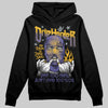 Jordan 4 Retro Lakers DopeSkill Hoodie Sweatshirt Drip Harder Graphic Streetwear - Black