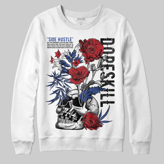 Jordan 4 “Rare Air” DopeSkill Sweatshirt Side Hustle Graphic Streetwear - White