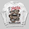 Jordan 4 “Flight Club” DopeSkill Long Sleeve T-Shirt The Mouth With No Droughts Graphic Streetwear - White 