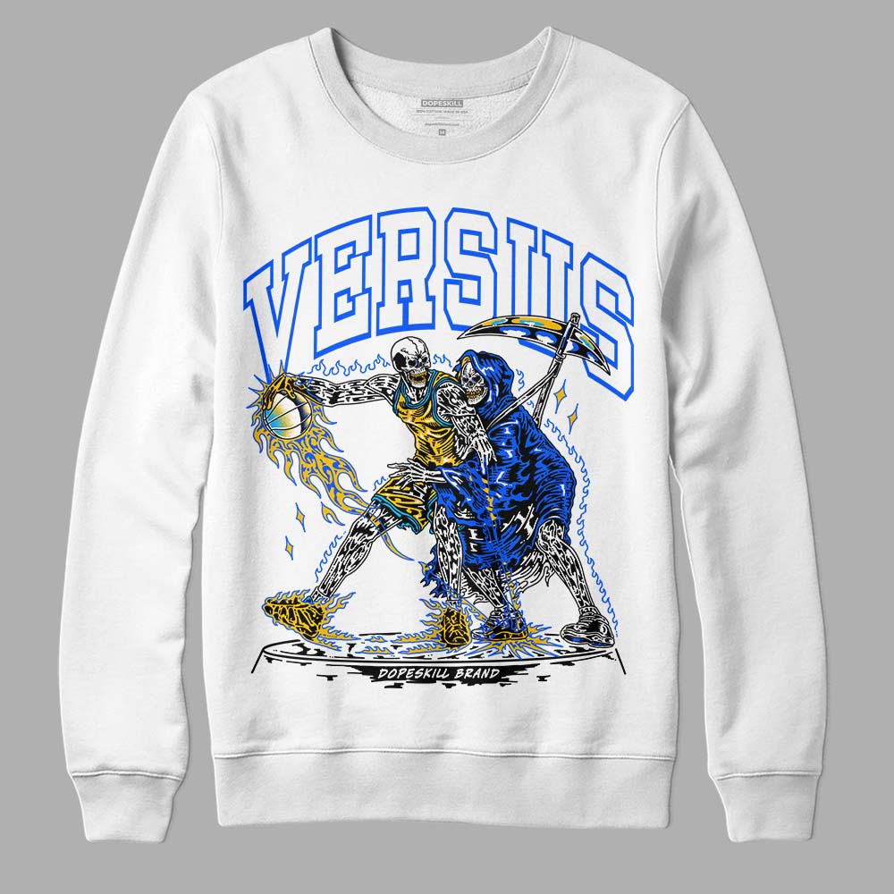 Royal Blue Sneakers DopeSkill Sweatshirt VERSUS Graphic Streetwear - White 