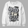 Jordan 1 Retro Low OG Black Cement DopeSkill Sweatshirt New Paid In Full Graphic Streetwear - White