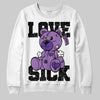 PURPLE Sneakers DopeSkill Sweatshirt Love Sick Graphic Streetwear - White