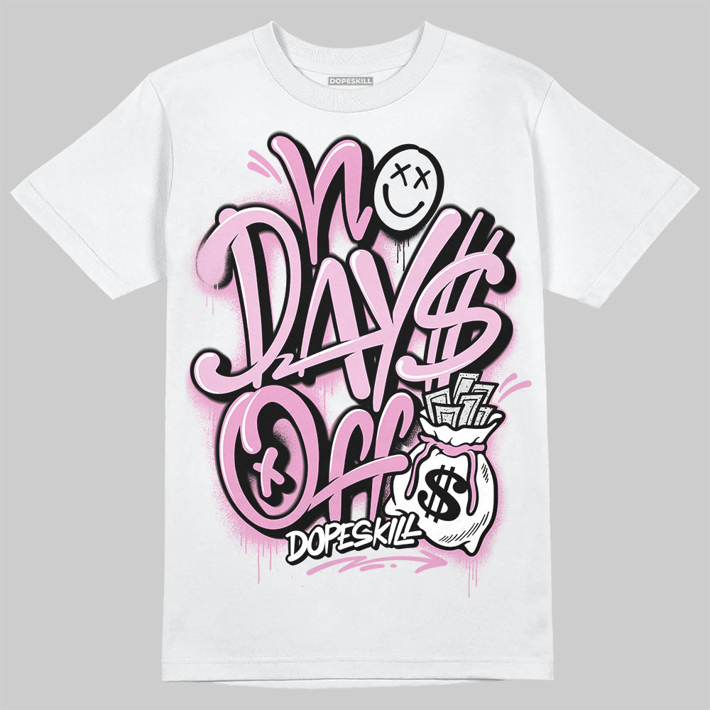 Jordan 4 WMNS “Orchid” DopeSkill T-Shirt No Days Off Graphic Streetwear - White 