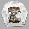 Dunk Yellow Bordeaux DopeSkill Long Sleeve T-Shirt Sick Bear Graphic Streetwear - White