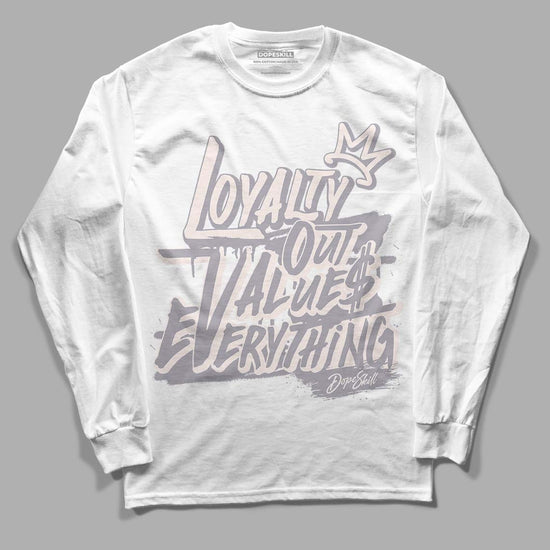 Jordan 2 Cement Grey DopeSkill Long Sleeve T-Shirt LOVE Graphic Streetwear - White