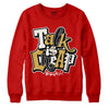 Red Sneakers DopeSkill Red Sweatshirt Talk Is Chip Graphic Streetwear 