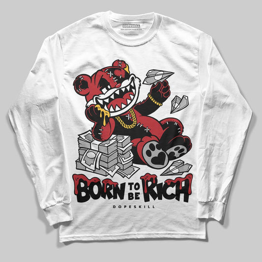 Jordan 14 Golf “Last Shot” DopeSkill Long Sleeve T-Shirt Born To Be Rich Graphic Streetwear - White
