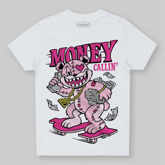 Pink Sneakers DopeSkill Toddler Kids T-shirt Money Callin' Graphic Streetwear - White
