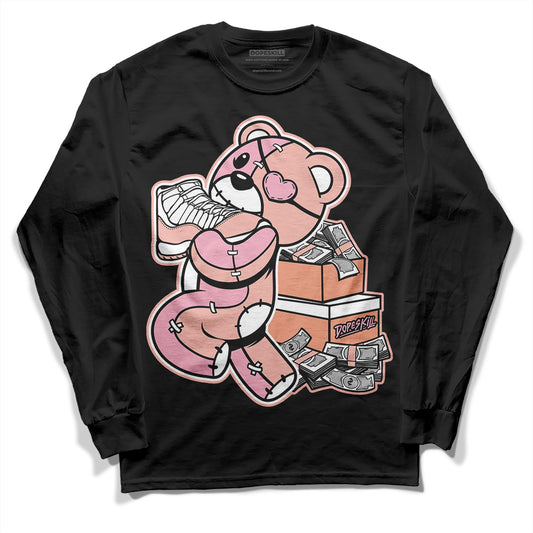 Jordan 11 Low “Legend Pink” DopeSkill Long Sleeve T-Shirt Bear Steals Sneaker Graphic Streetwear - Black