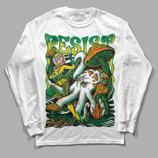 Green Sneakers DopeSkill Long Sleeve T-Shirt Resist Graphic Streetwear - White