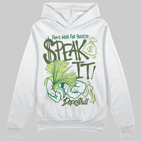 Foamposite Pro 'Pine Green' DopeSkill Hoodie Sweatshirt Speak It Graphic Streetwear - White