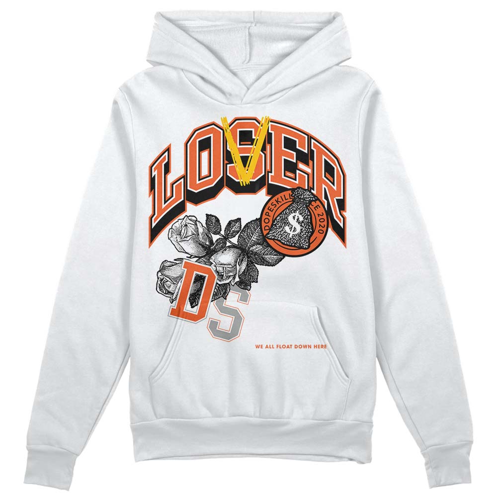 Jordan 3 Georgia Peach DopeSkill Hoodie Sweatshirt Loser Lover Graphic Streetwear - White