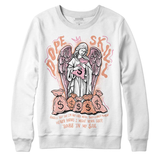 Jordan 11 Low “Legend Pink” DopeSkill Sweatshirt Angels Graphic Streetwear - White