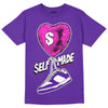 Dunk Low Championship Court Purple DopeSkill Purple T-shirt Self Made Graphic Streetwear