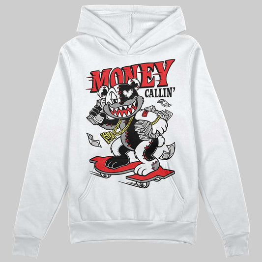 Black and White Sneakers DopeSkill Hoodie Sweatshirt Money Callin' Graphic Streetwear - White 