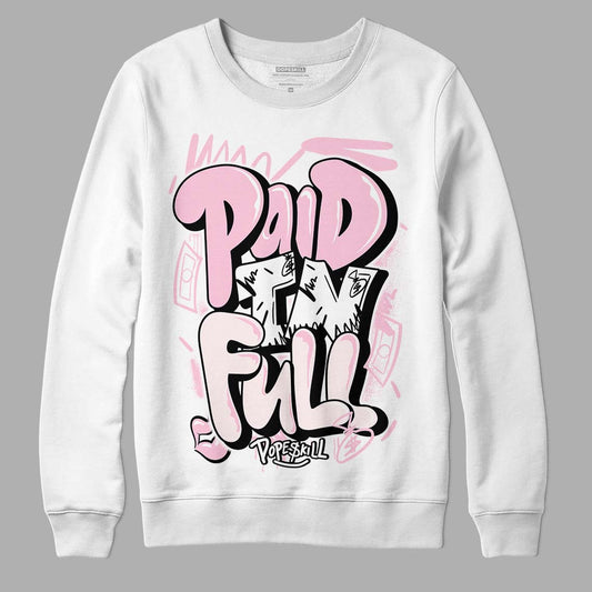 Dunk Low LX Pink Foam DopeSkill Sweatshirt New Paid In Full Graphic Streetwear - White