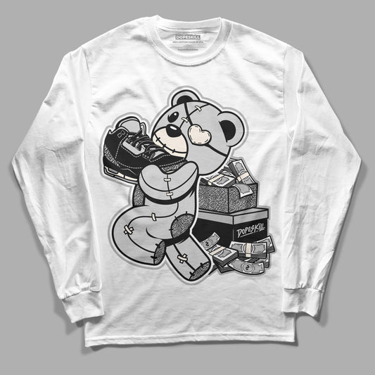 Jordan 3 “Off Noir” DopeSkill Long Sleeve T-Shirt Bear Steals Sneaker Graphic Streetwear - White 