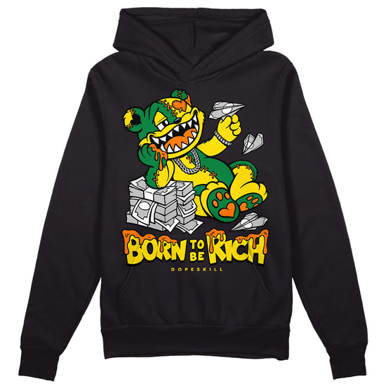 Dunk Low Reverse Brazil DopeSkill Hoodie Sweatshirt Born To Be Rich Graphic Streetwear - Black