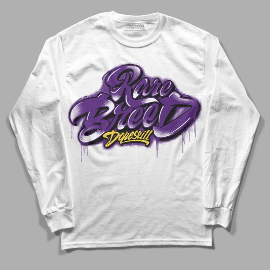 Jordan 12 “Field Purple” DopeSkill Long Sleeve T-Shirt Rare Breed Type Graphic Streetwear - White