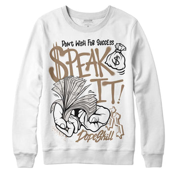 Jordan 5 SE “Sail” DopeSkill Sweatshirt Speak It Graphic Streetwear - White 