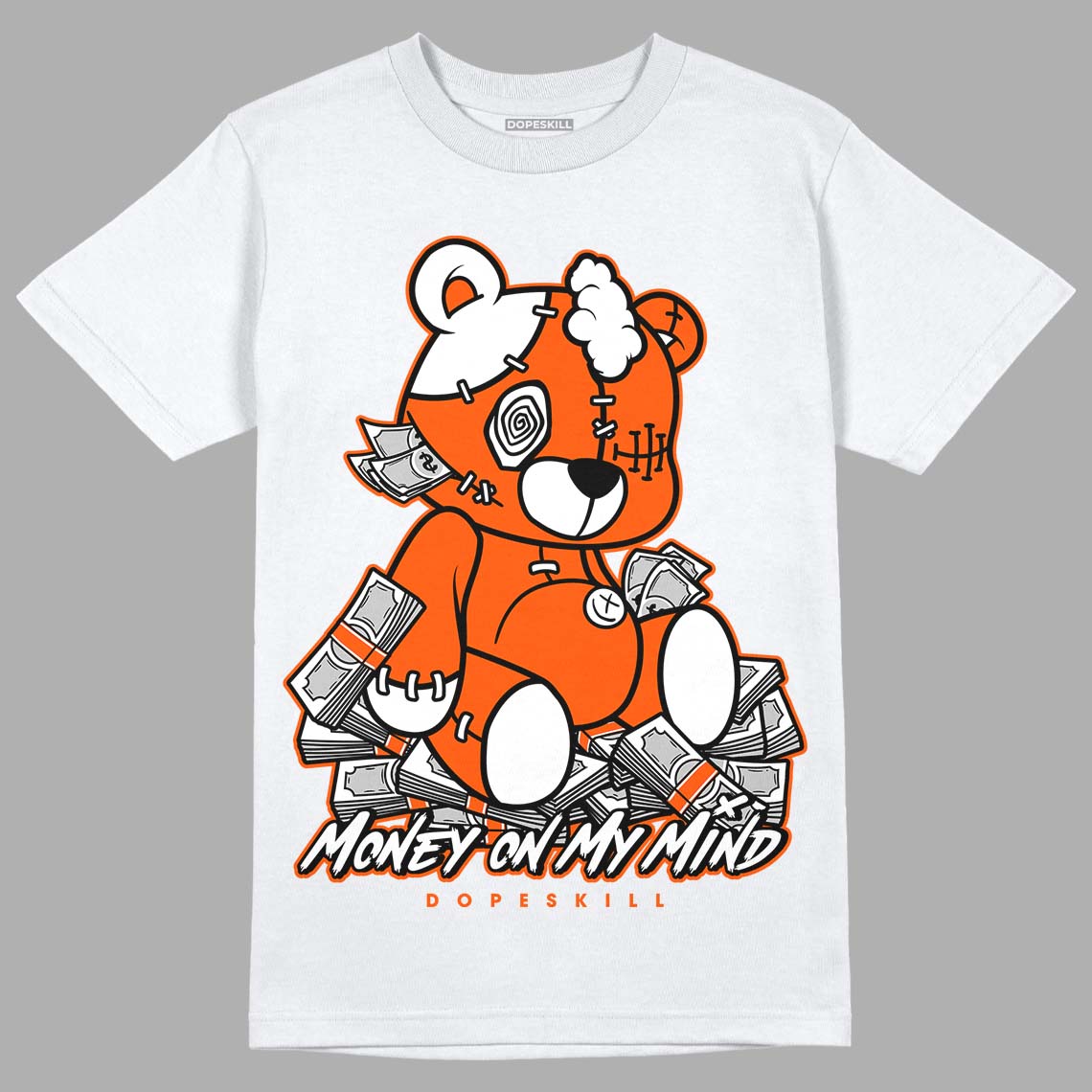 MSCHF Super Normal 2 Orange Milk DopeSkill T-Shirt MOMM Bear Graphic Streetwear - White