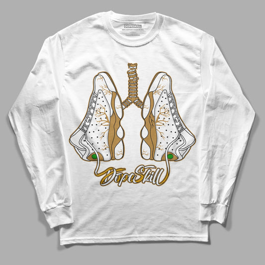 Jordan 13 Wheat 2023 DopeSkill Long Sleeve T-Shirt Breathe Graphic Streetwear - White