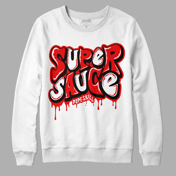 Jordan 12 “Cherry” DopeSkill Sweatshirt Super Sauce Graphic Streetwear - White 