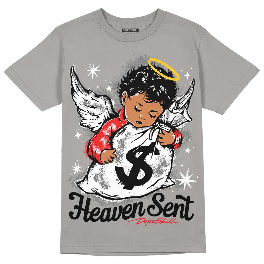 Grey Sneakers DopeSkill Grey T-Shirt Heaven Sent Graphic Streetwear