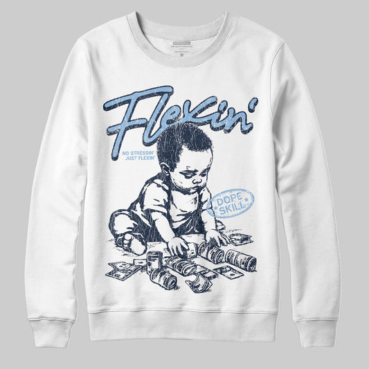 Asics Gel-Cumulus 16 Wash/Independence Blue DopeSkill Sweatshirt Flexin' Graphic Streetwear - White