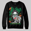 Green Sneakers DopeSkill Sweatshirt Living My Best Life Graphic Streetwear  - Black