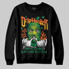 Green Sneakers DopeSkill Sweatshirt Drip Harder Graphic Streetwear - Black