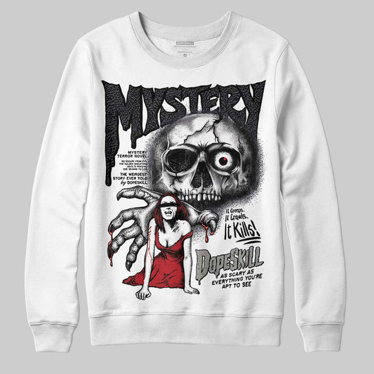 Jordan 3 Retro Black Cat DopeSkill Sweatshirt Mystery Ghostly Grasp Graphic Streetwear - White