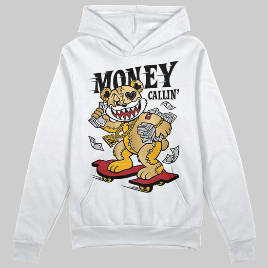 Jordan 12 Retro 'Taxi' 2025 DopeSkill Hoodie Sweatshirt Money Callin' Graphic Streetwear - White 