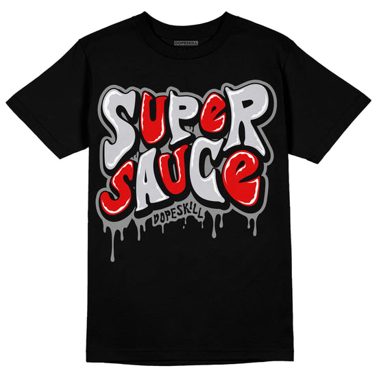 Jordan 2 Retro "Black Cement" DopeSkill T-Shirt Super Sauce Graphic Streetwear - Black